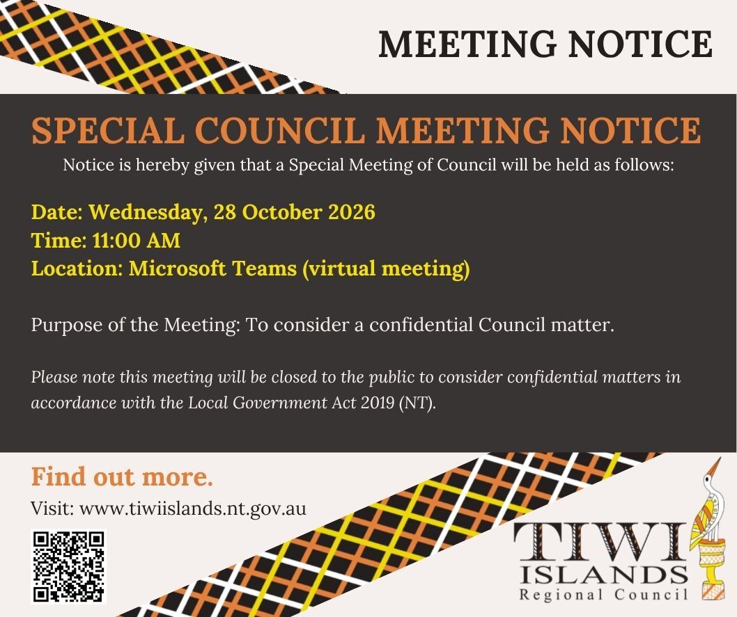 Special Council Meeting Notice