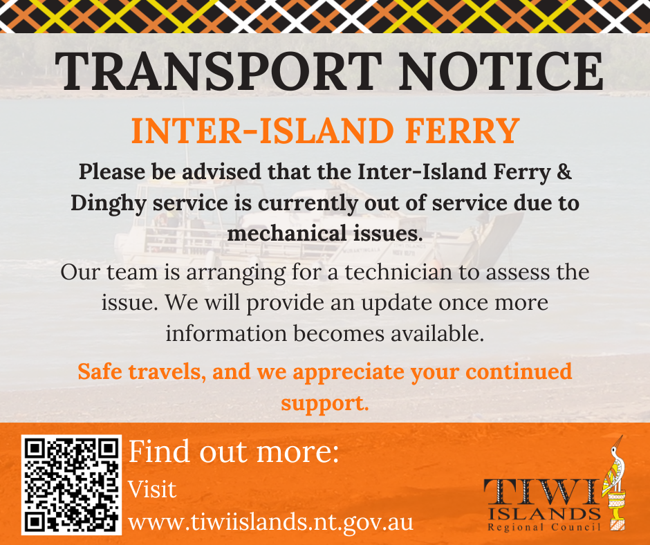 Inter-Island Ferry Notice | 23 March 2026