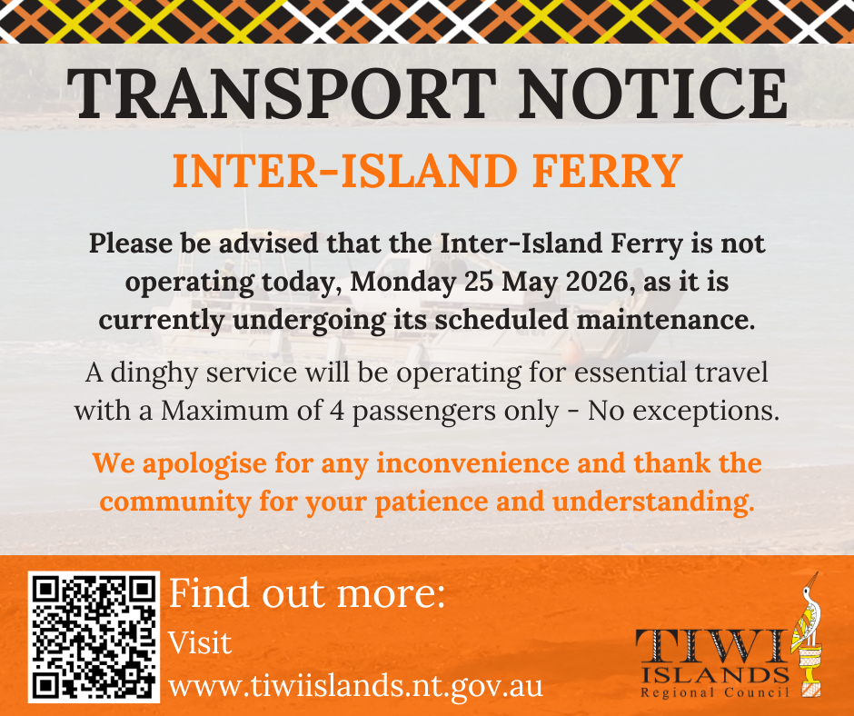 Inter-Island Ferry Notice | 25 May 2026