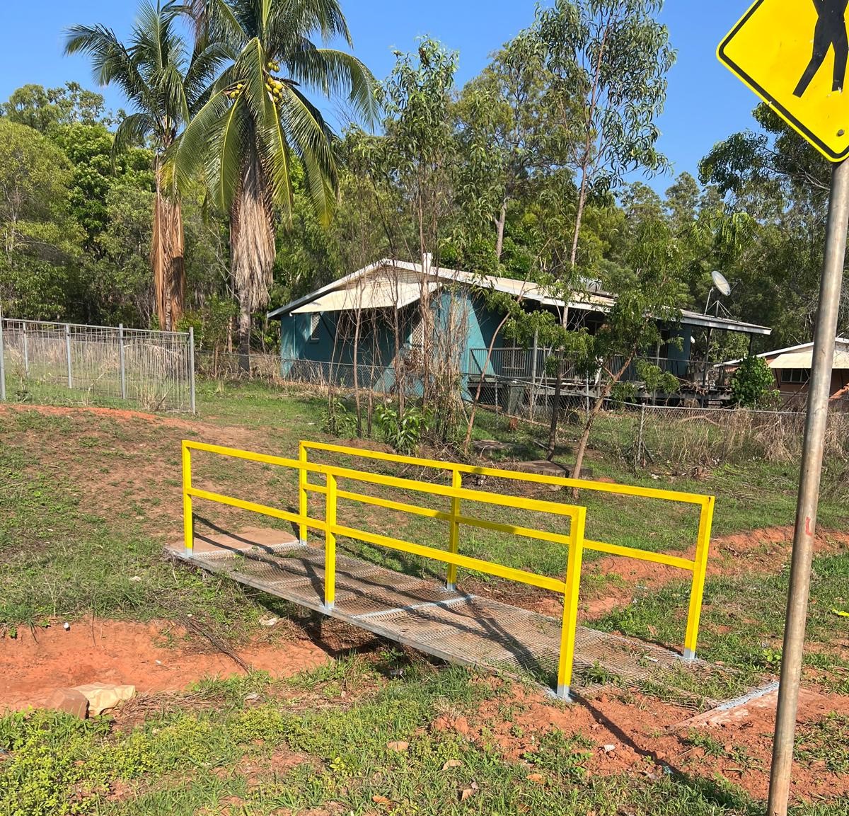 New Bridge Ensures Safe Crossing for Milikapiti Preschool Children