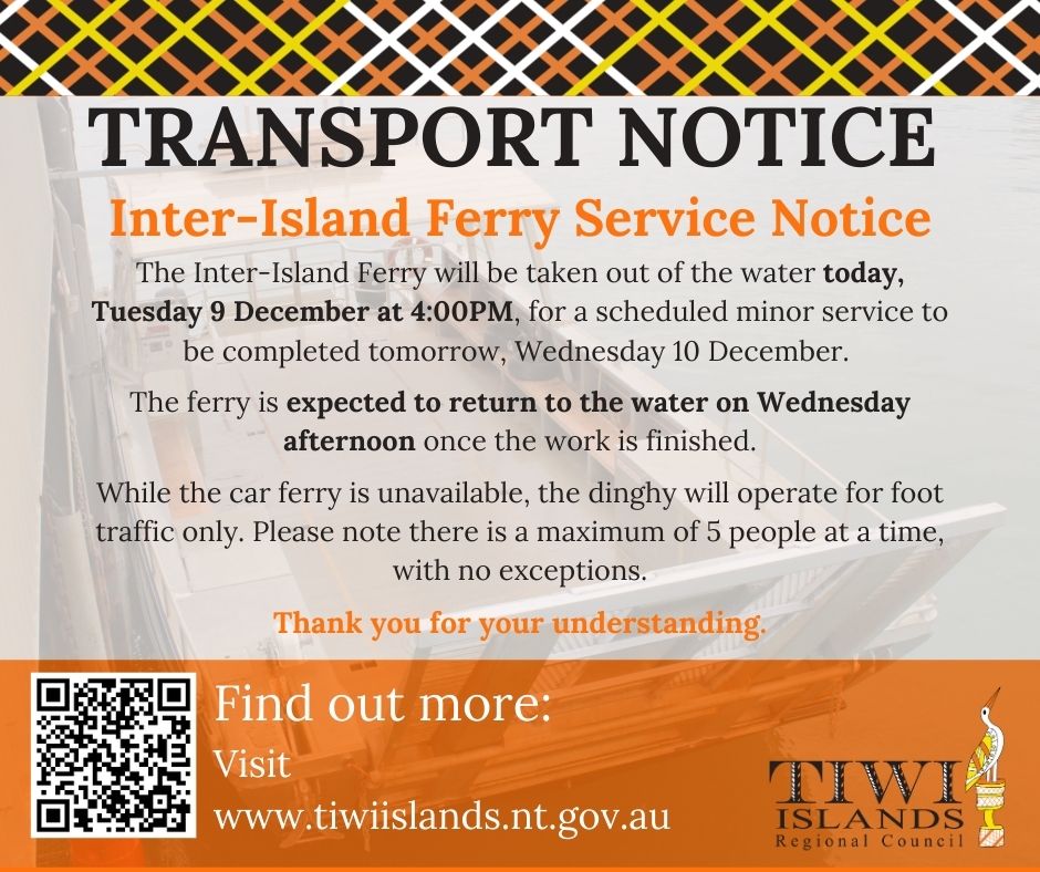 Inter-Island Ferry Service Notice