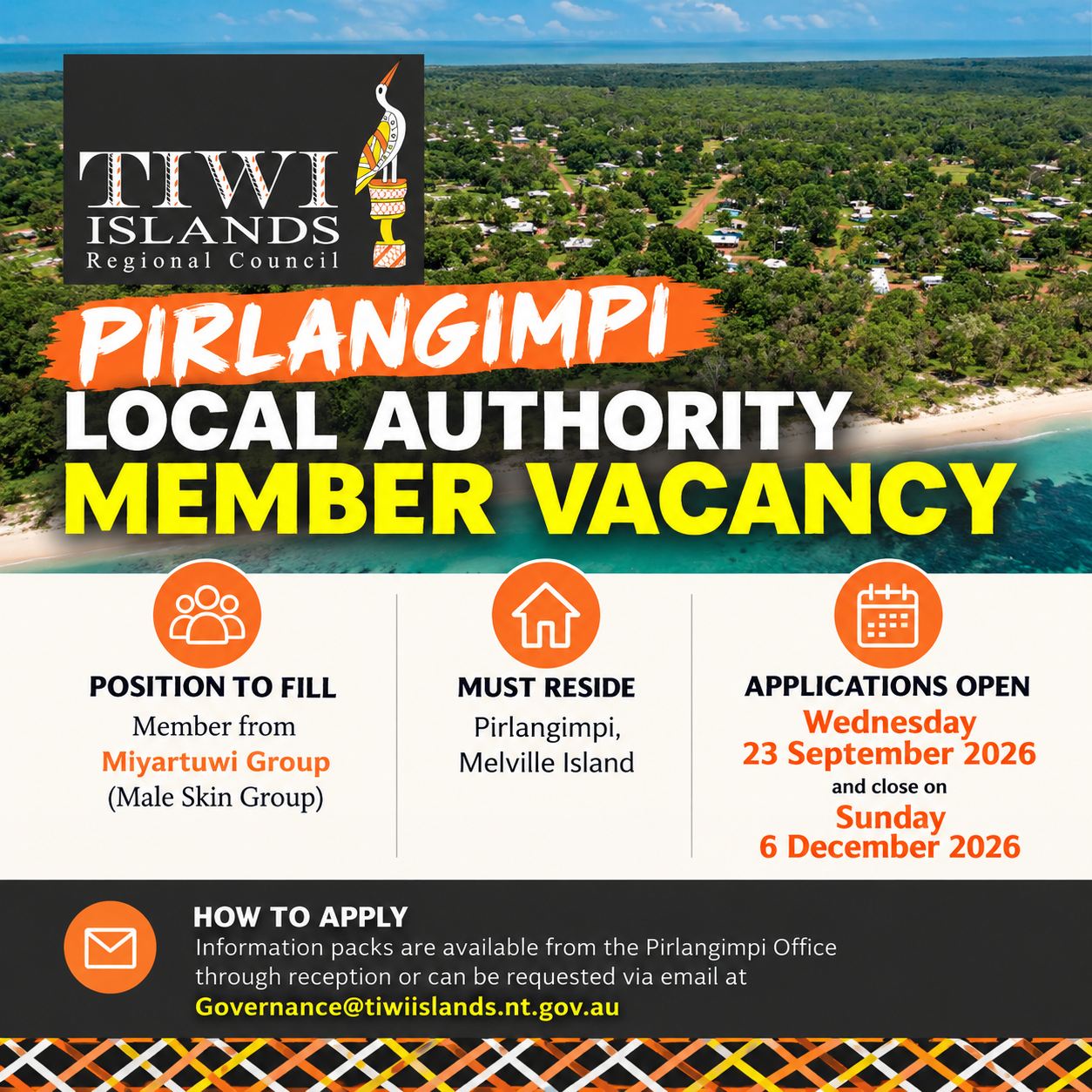 Pirlangimpi Local Authority Member Vacancy