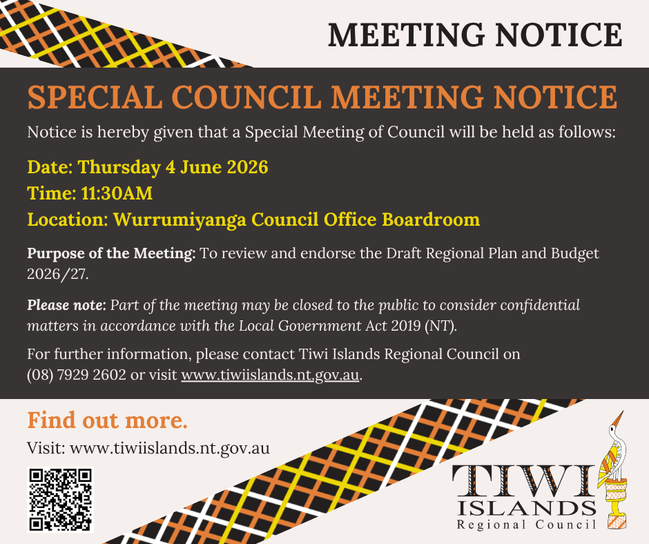 SPECIAL COUNCIL MEETING NOTICE | 4 June 2026
