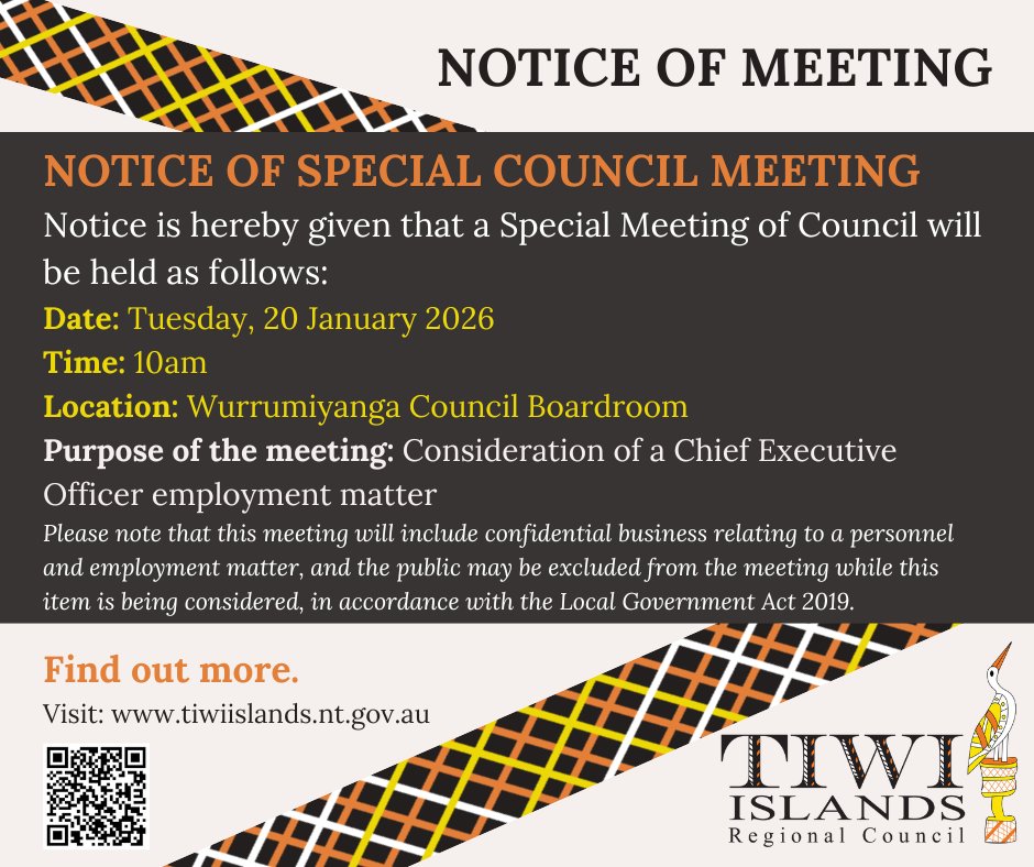 Notice of Special Council Meeting