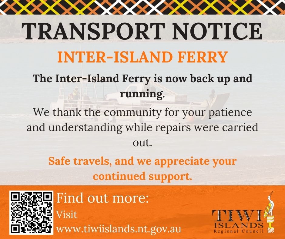 Inter-Island Ferry is now back up and running!