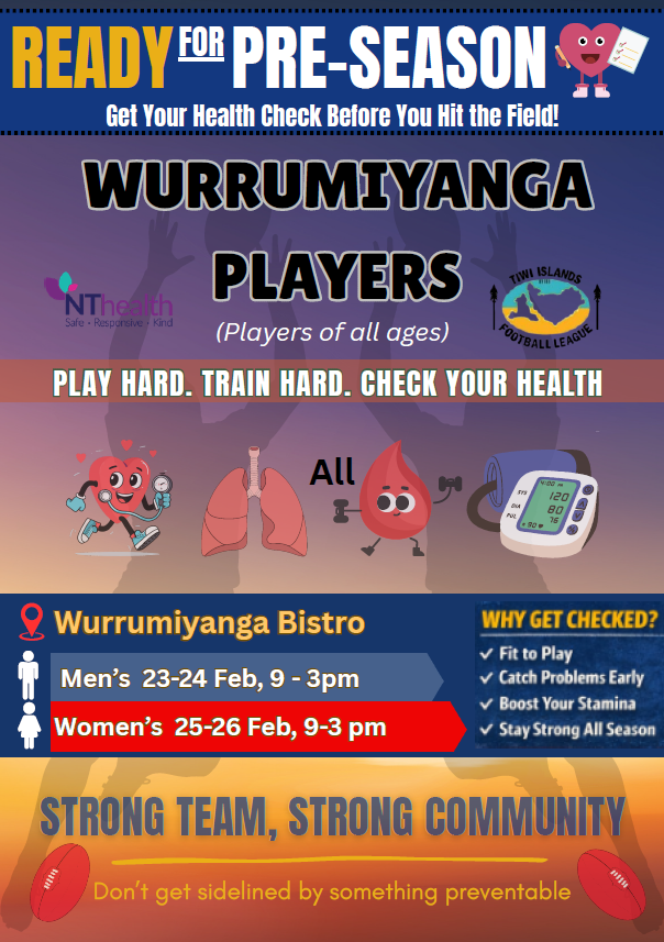 GET READY FOR PRE-SEASON – Wurrumiyanga Players